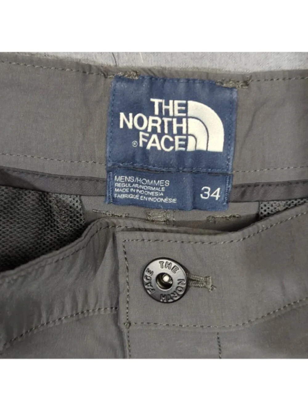 The North Face Sprag Short Men's 34 Gray Nylon Outdoor Hiking Camping